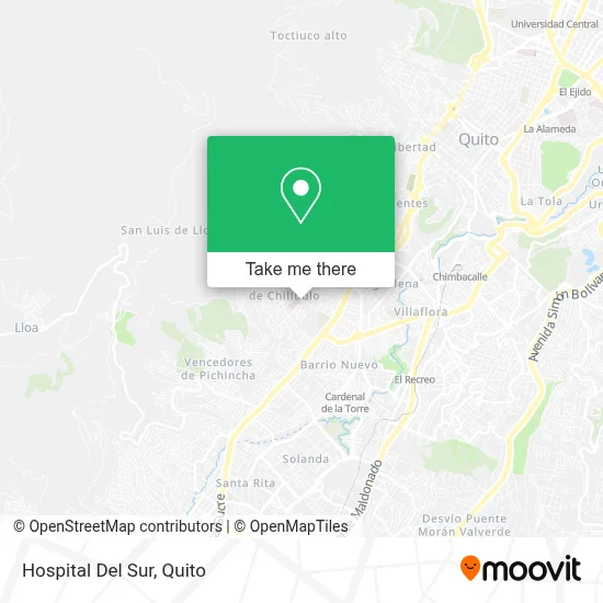Hospital Del Sur map
