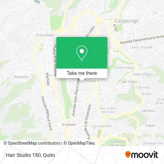 Hair Studio 180 map