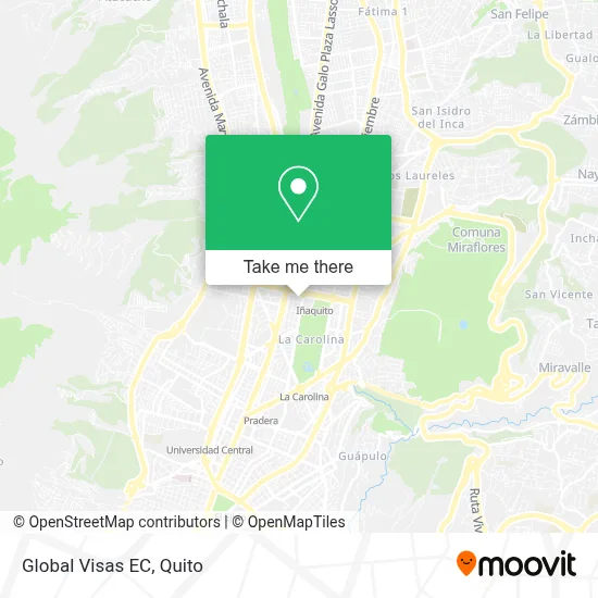 Global Visas EC map