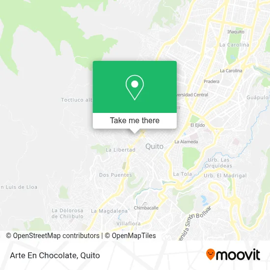 Arte En Chocolate map