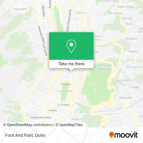 Foot And Foot map