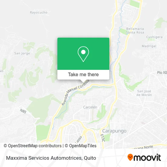 Maxxima Servicios Automotrices map