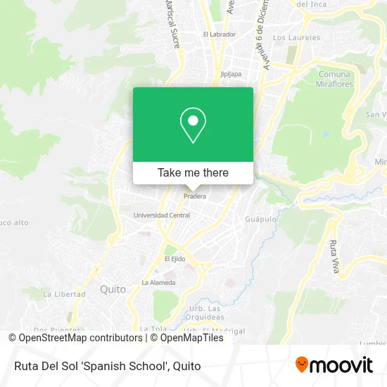 Ruta Del Sol 'Spanish School' map