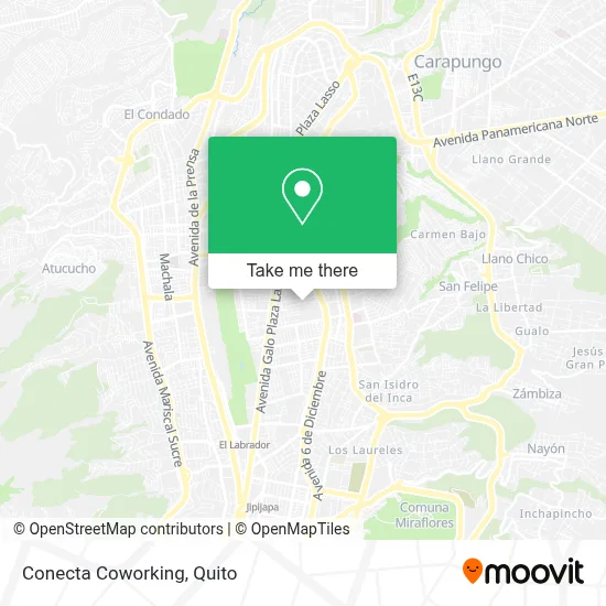 Conecta Coworking map