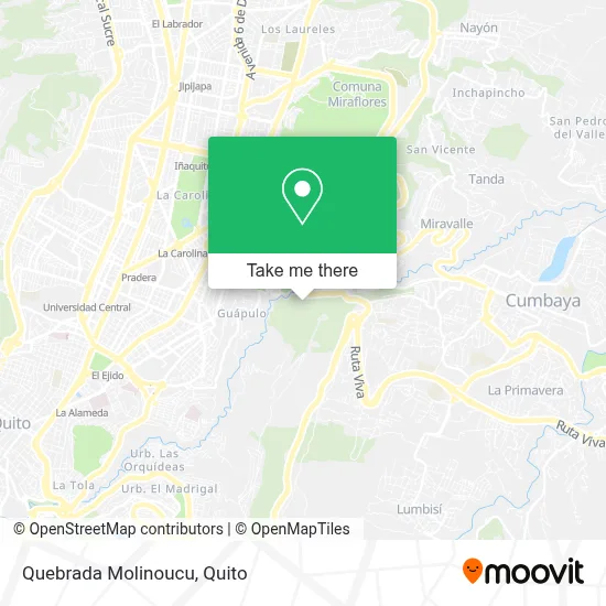 Quebrada Molinoucu map