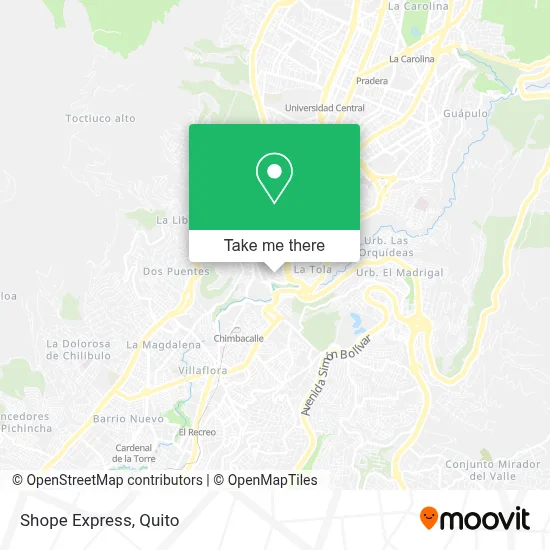 Shope Express map