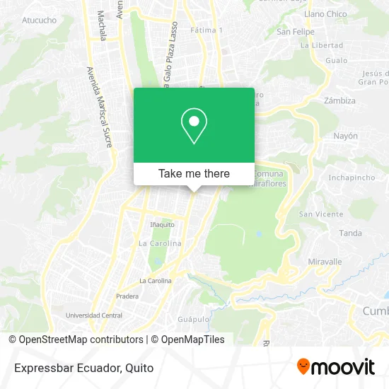 Expressbar Ecuador map