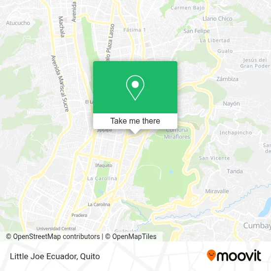 Little Joe Ecuador map