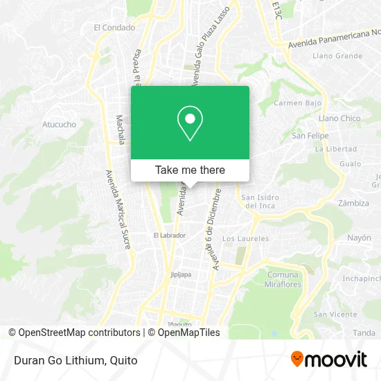Duran Go Lithium map