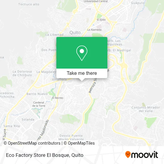 Eco Factory Store El Bosque map