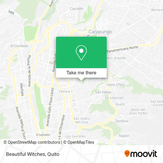 Beautiful Witches map