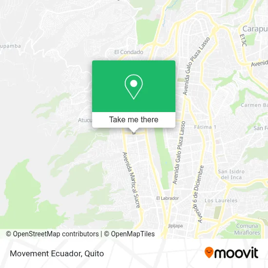Movement Ecuador map