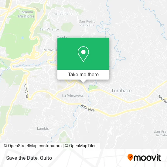 Save the Date map