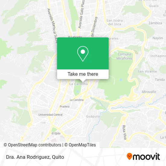 Dra. Ana Rodriguez map
