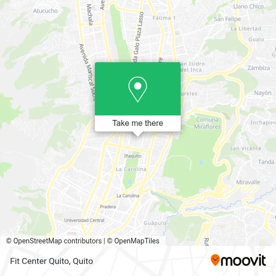 Fit Center Quito map