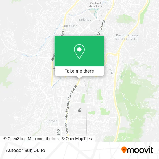 Autocor Sur map