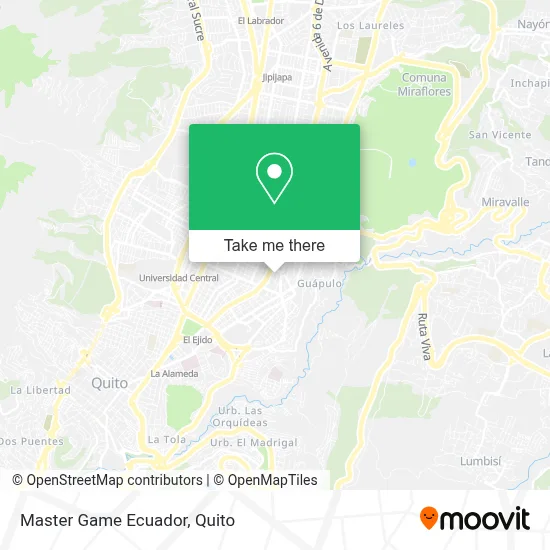 Master Game Ecuador map