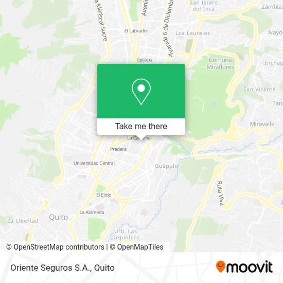 Oriente Seguros S.A. map