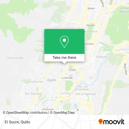 El Sucre map
