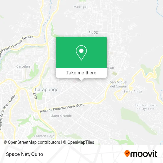 Space Net map