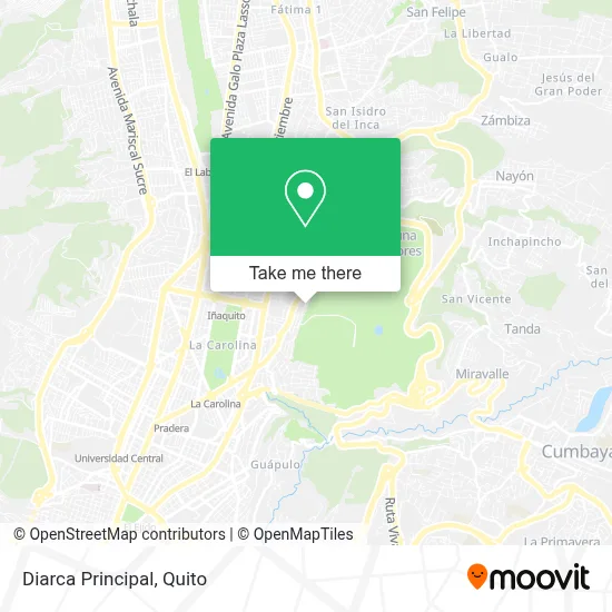Diarca Principal map