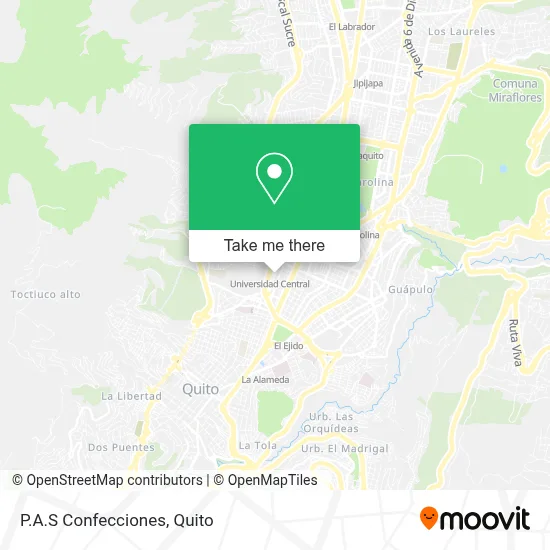 P.A.S Confecciones map