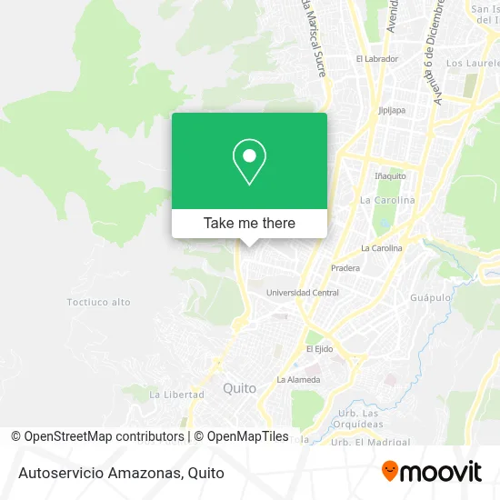 Autoservicio Amazonas map