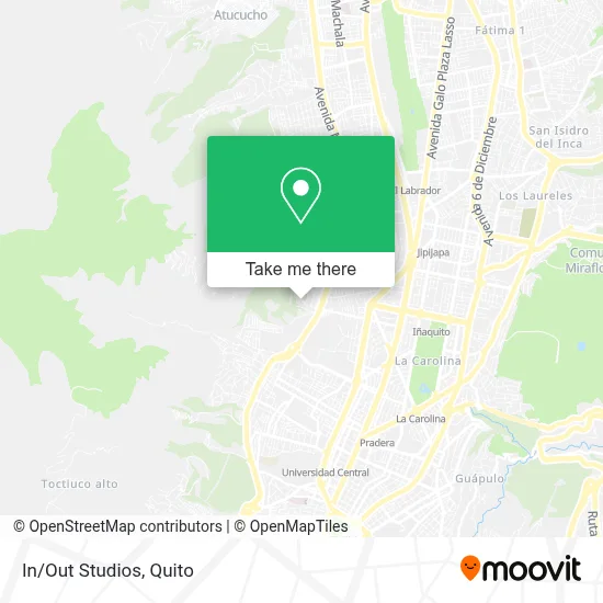 In/Out Studios map