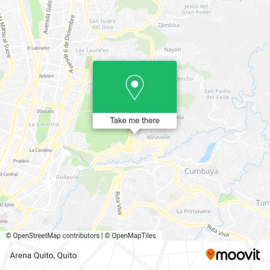 Arena Quito map