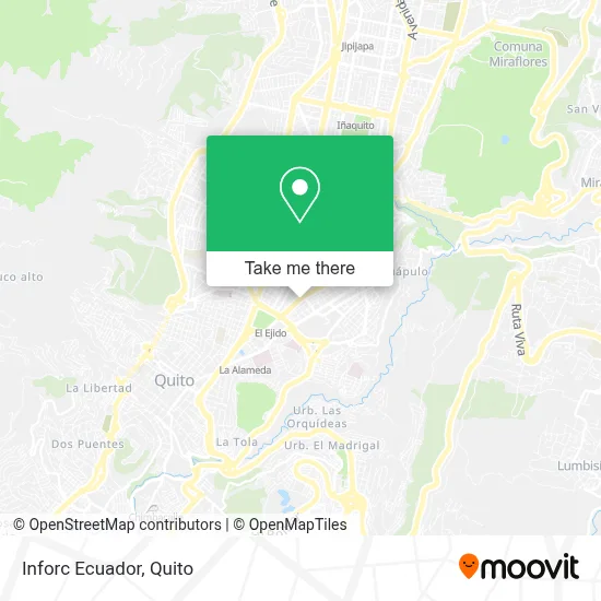 Inforc Ecuador map