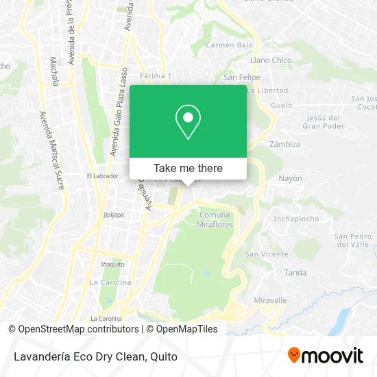 Lavandería Eco Dry Clean map
