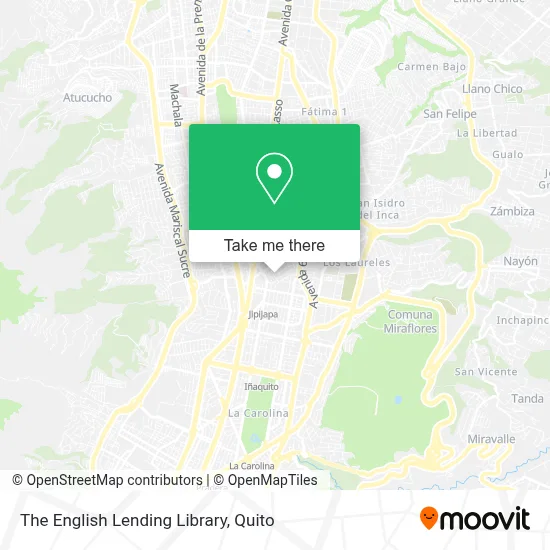 The English Lending Library map