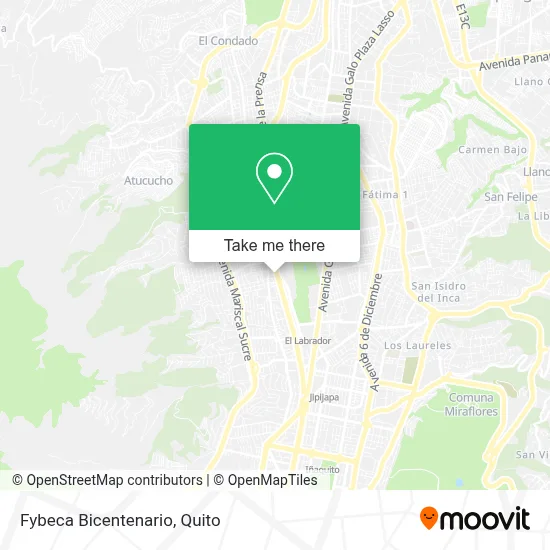 Fybeca Bicentenario map