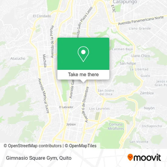 Gimnasio Square Gym map