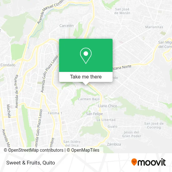 Sweet & Fruits map