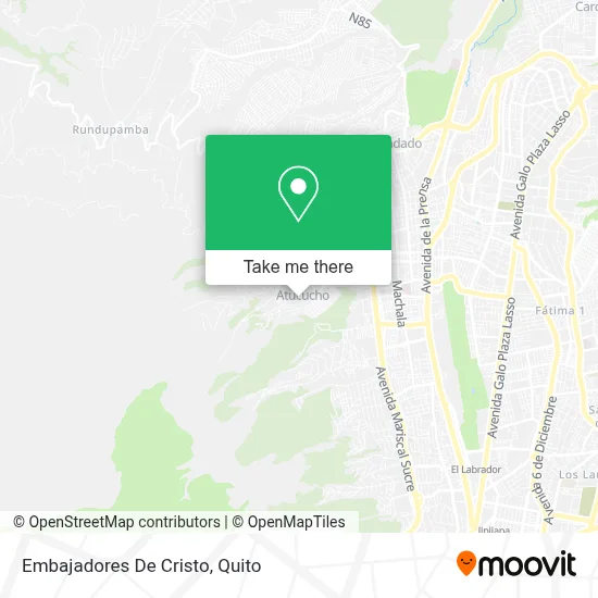 Embajadores De Cristo map