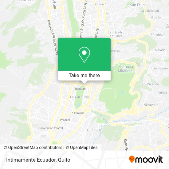 Intimamente Ecuador map