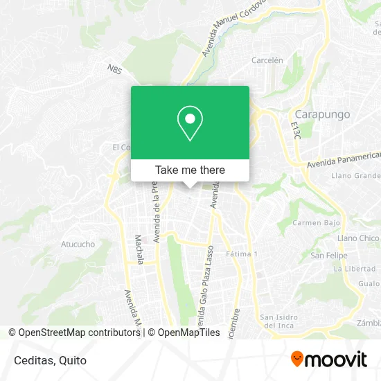 Ceditas map