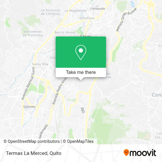 Termas La Merced map