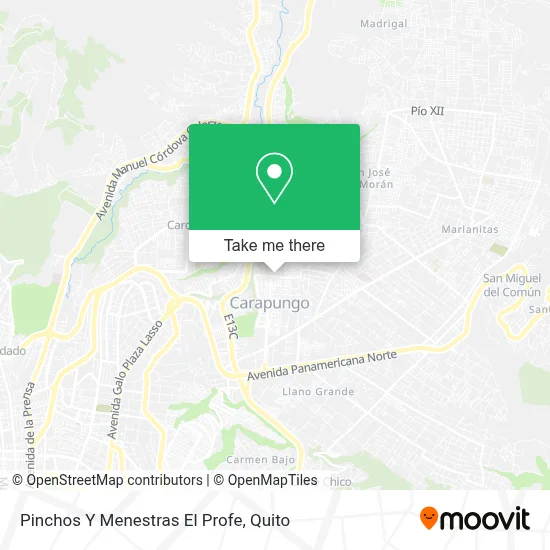 Pinchos Y Menestras El Profe map
