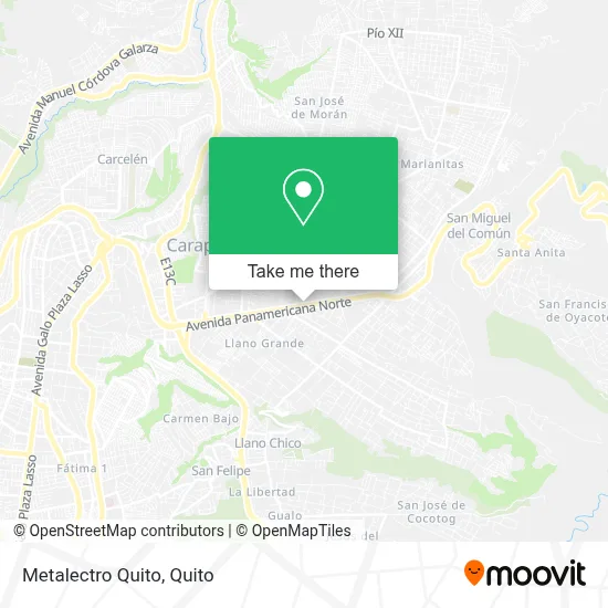 Metalectro Quito map