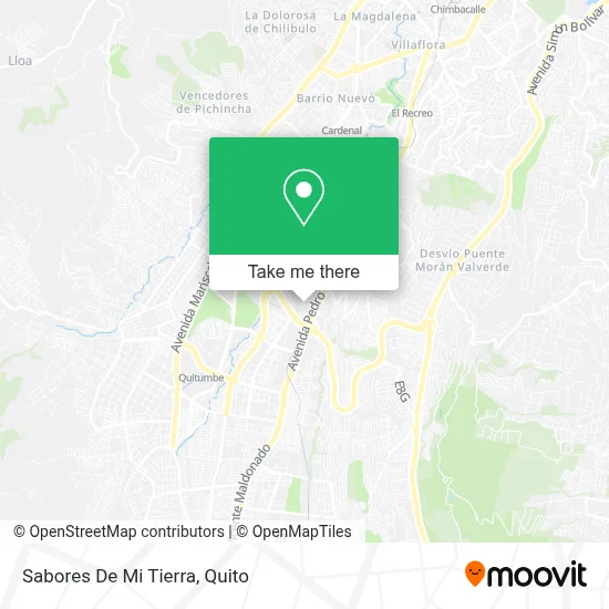 Sabores De Mi Tierra map