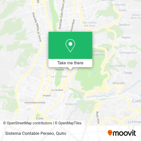 Sistema Contable Perseo map