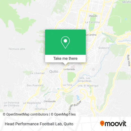 Head Performance Football Lab map