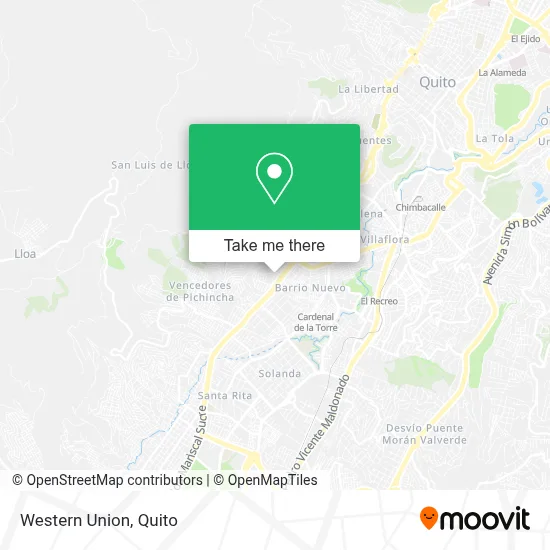 Western Union map