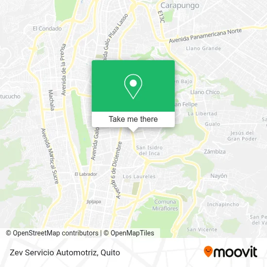 Zev Servicio Automotriz map