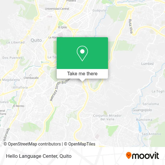 Hello Language Center map