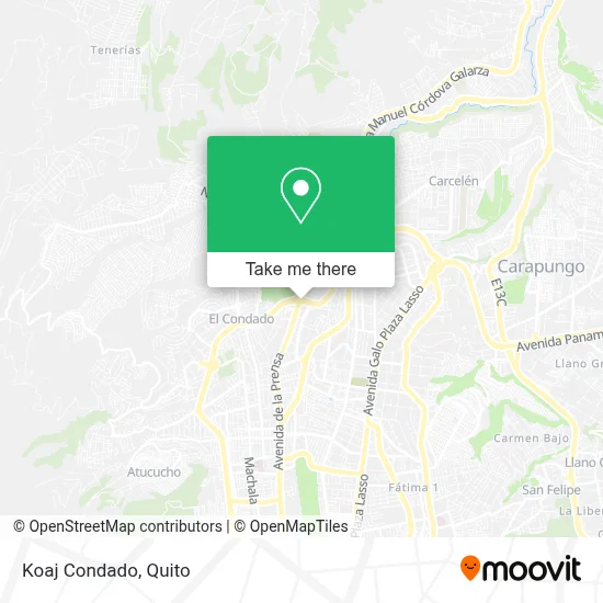 Koaj Condado map