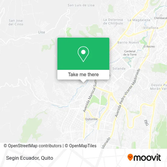 Segin Ecuador map