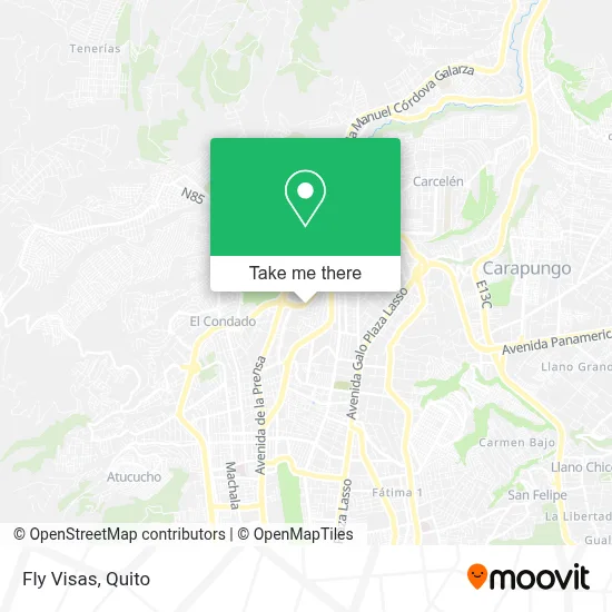 Fly Visas map
